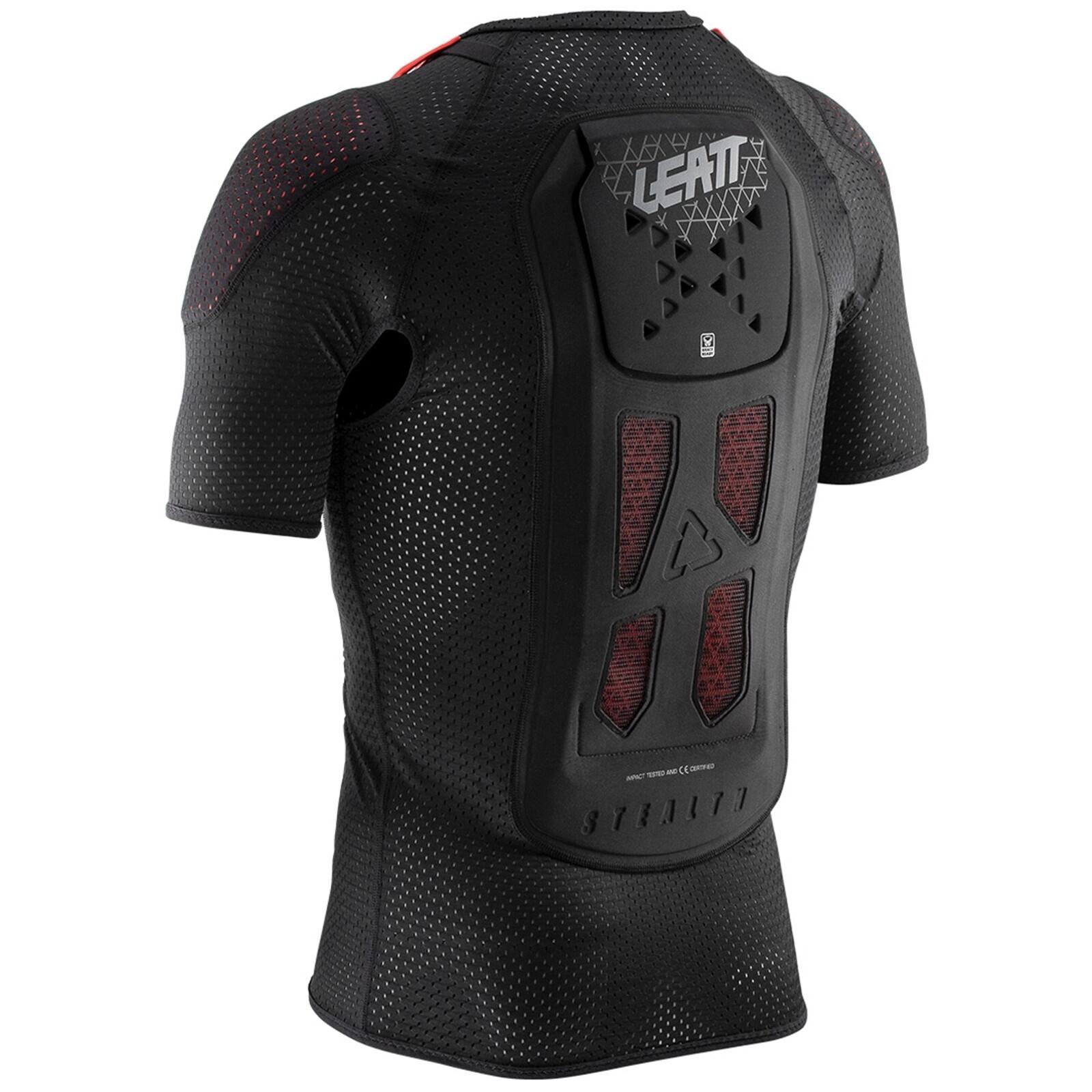 Leatt Unisex Protektorenshirt Kurzarm Airfit Stealth, Schwarz 2/3
