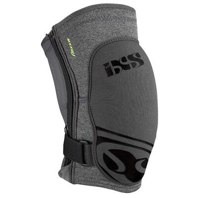 Flow zip kniebeschermers - grijs/zwart