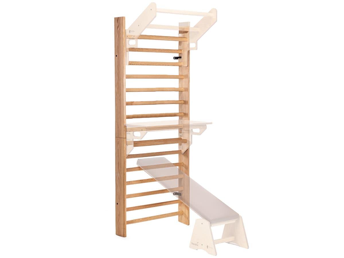KIND Sport4-240 Sportwand, klimrek, houten sporttoestel, klimwand, met