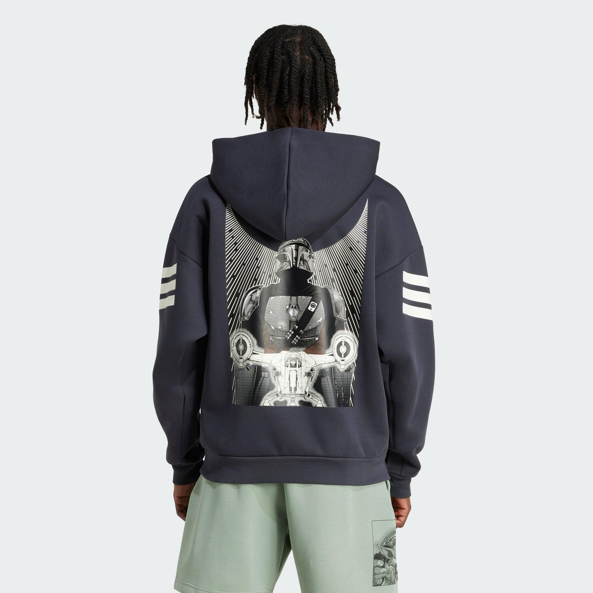 ADIDAS STAR WARS THE MANDALORIAN HOODIE BACK GRAPHIC 3/5