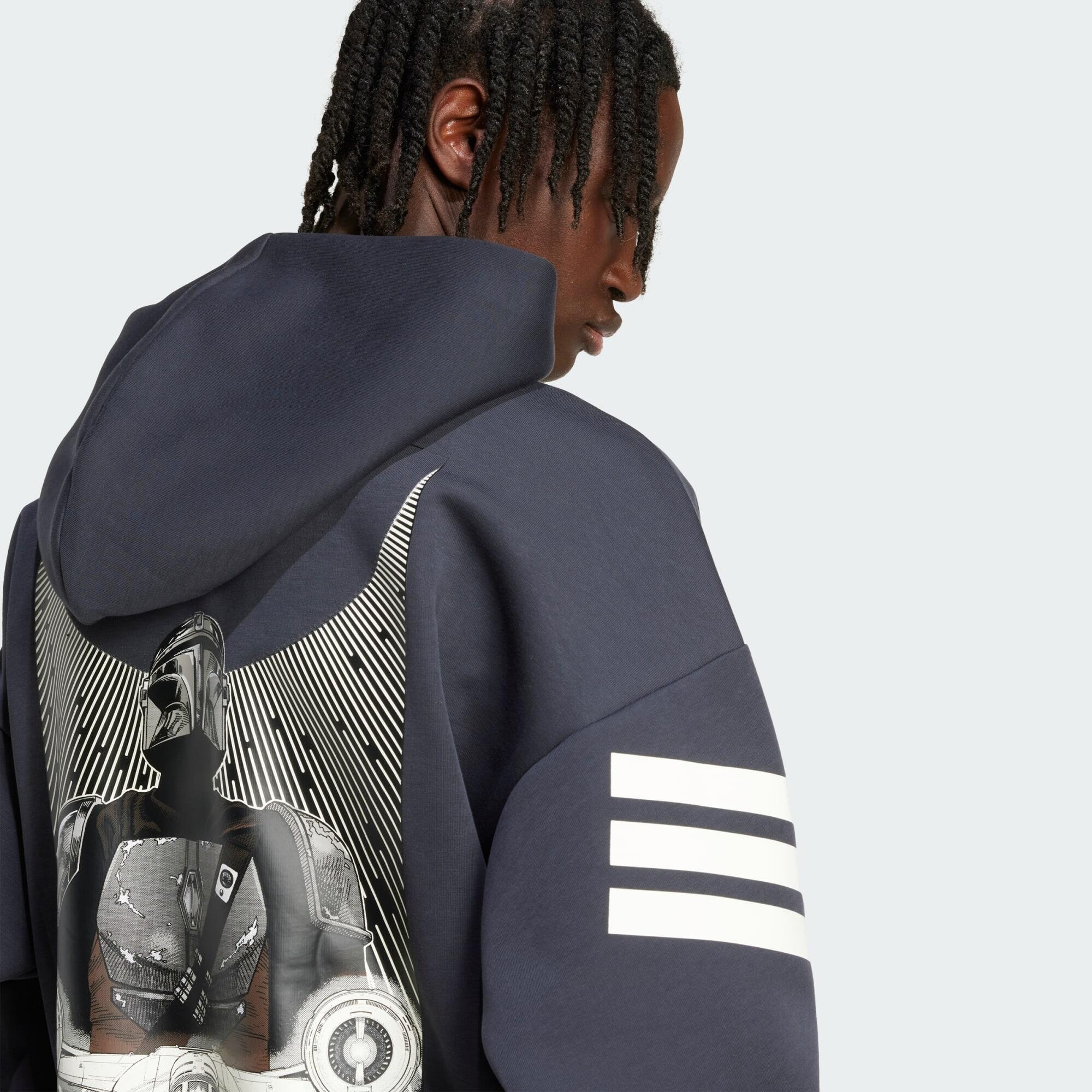 ADIDAS STAR WARS THE MANDALORIAN HOODIE BACK GRAPHIC 4/5