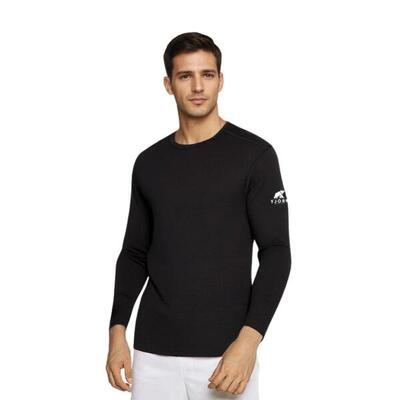 Heren-t-shirt met lange mouwen van 100% merinowol - finn 210