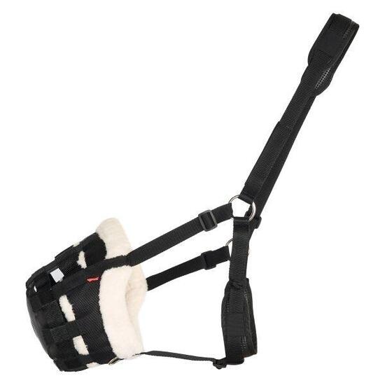 Imperial Riding Graasmasker Met Fur - Zwart (Cob)