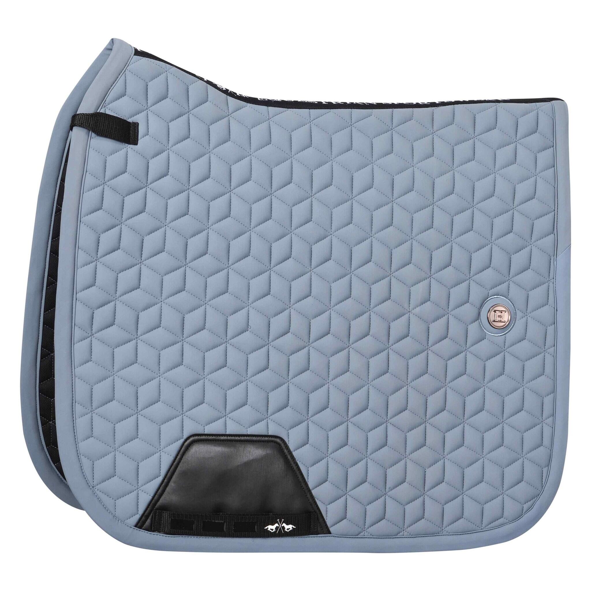 Hv Polo - Hv Polo Tapis De Selle Essential Dressage - Full - Bleu Brume Foncé - Selle D'Équitation - Bleu - Fs - Decathlon