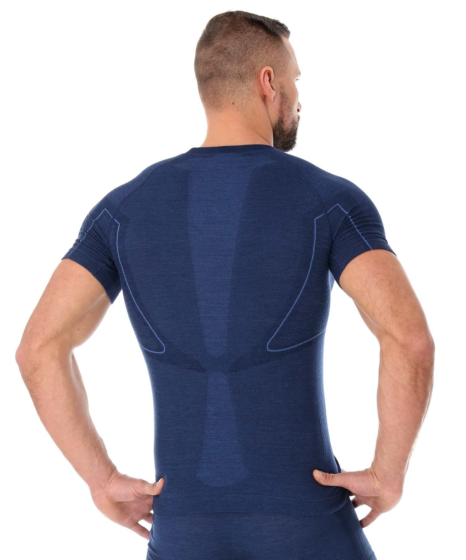 Koszulka męska Brubeck Active Wool Ss11710 3/4