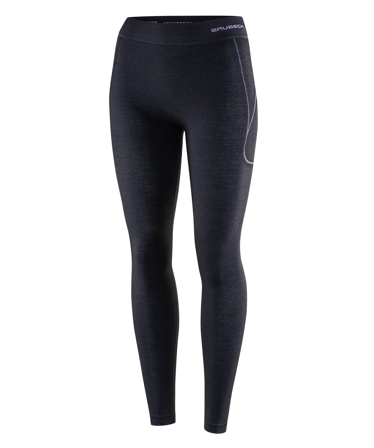 Legginsy wełniane z długą nogawką damskie Brubeck ACTIVE WOOL 2/4