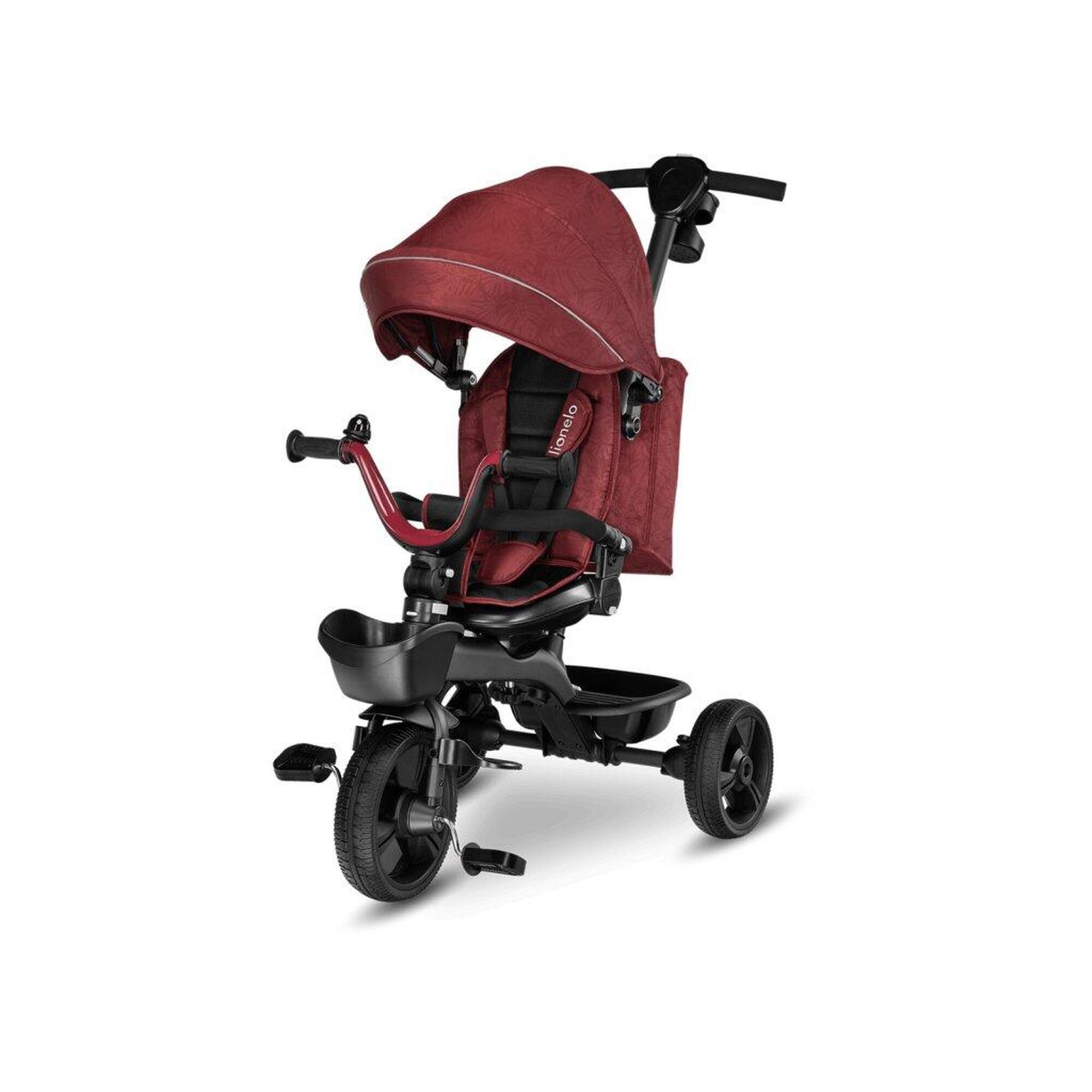 LIONELO Tříkolka Lionelo Kori Red Burgundy