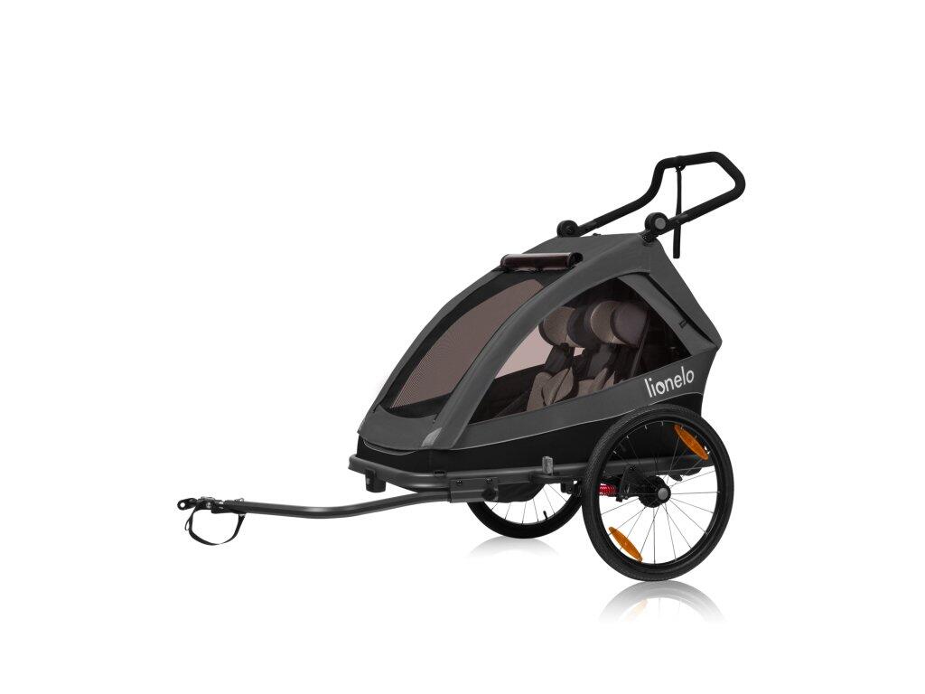 LIONELO Přívěs za kolo Cama Grey Graphite