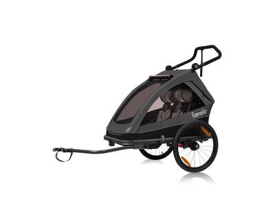 Lionelo cama 2in1 fietsaanhanger en wandelwagen siq vering 2 kinderen