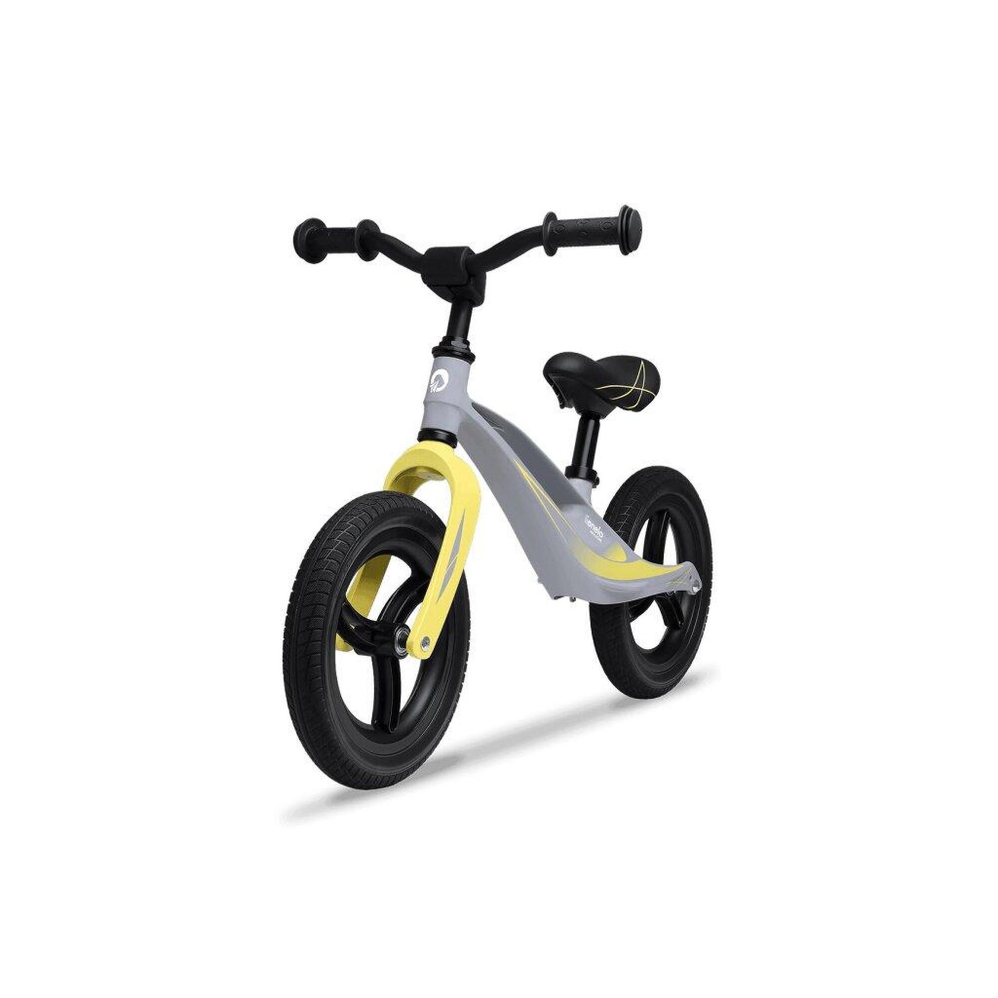 Lionelo - Vélo D'Équilibre Lionelo Bart Tour Grey Stone - Porteur - Gris|jaune - Decathlon