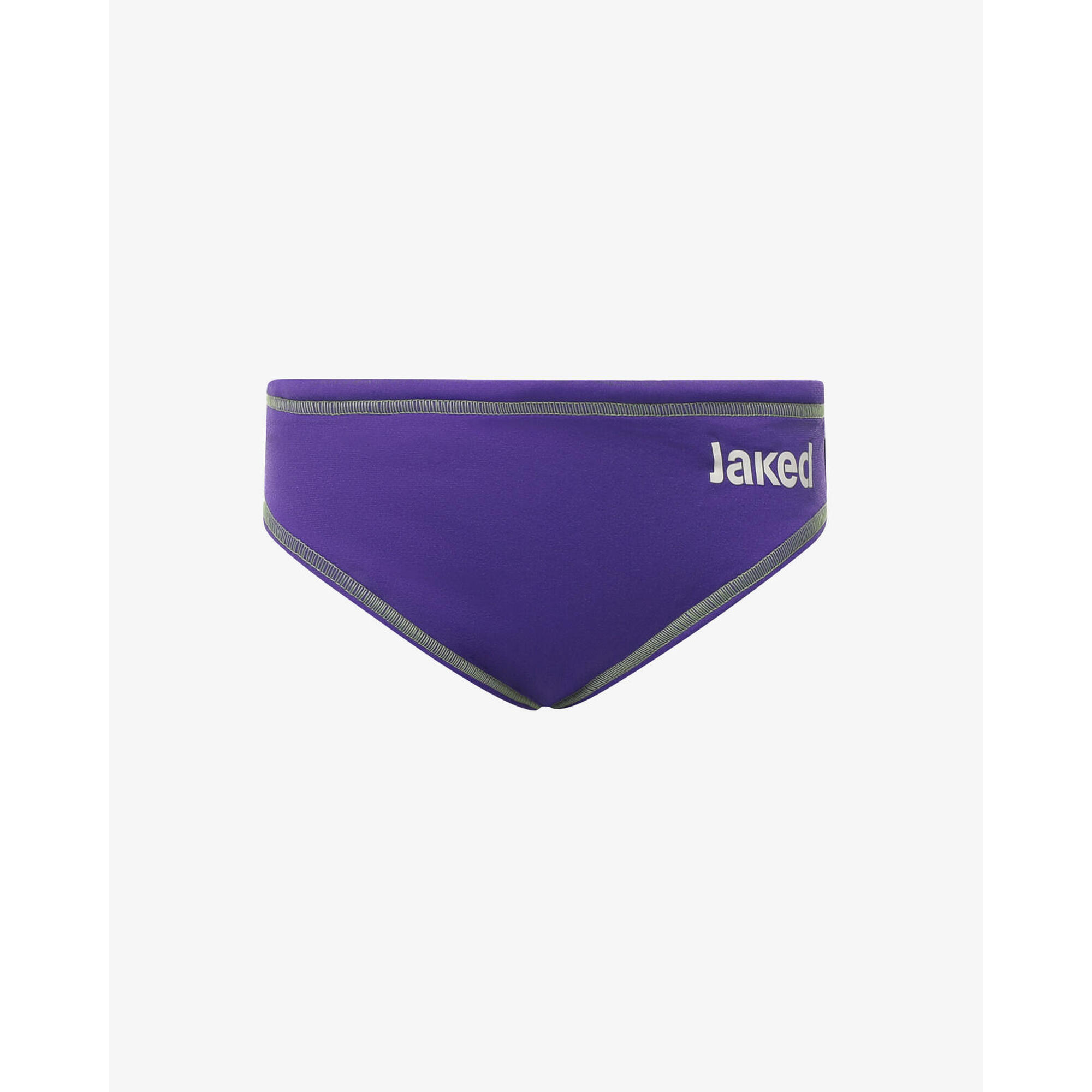 Jaked - Maillot De Bain Enfant Violet Et Vert En Matière Synthétique Pour La Natation - Slip De Bain - Vert|violet -  8 À 10 Ans - Decathlon