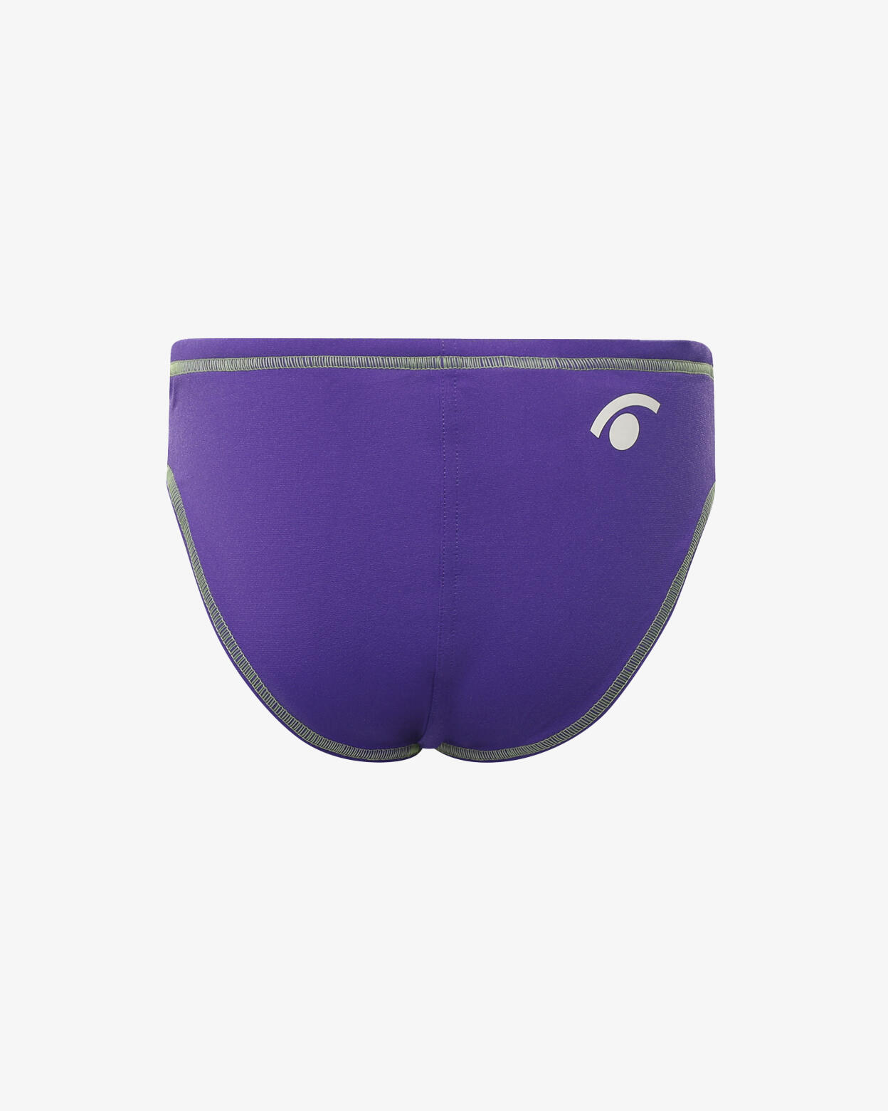 Maillot de baño bebé violeta y verde en material sintético para natación 3/4