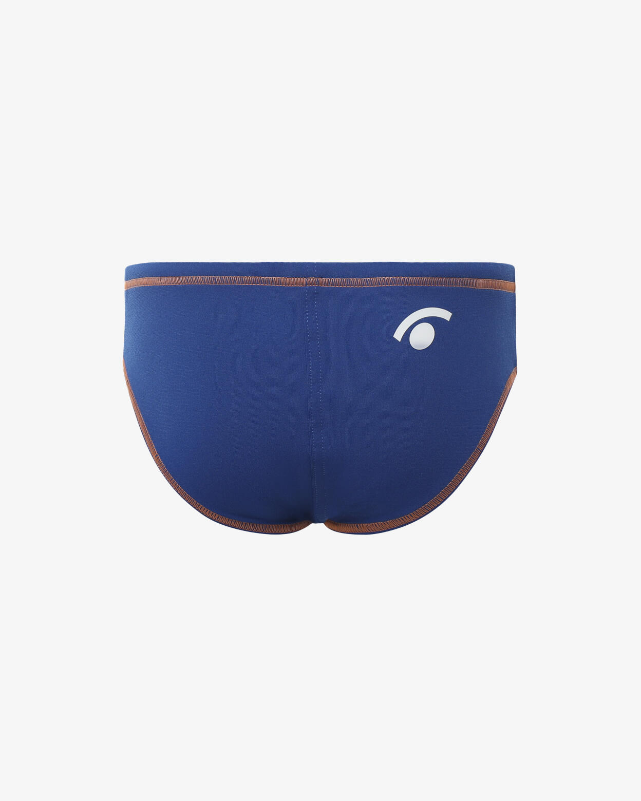 Maillot de bain synthétique bleu et orange fluo pour enfant 3/4