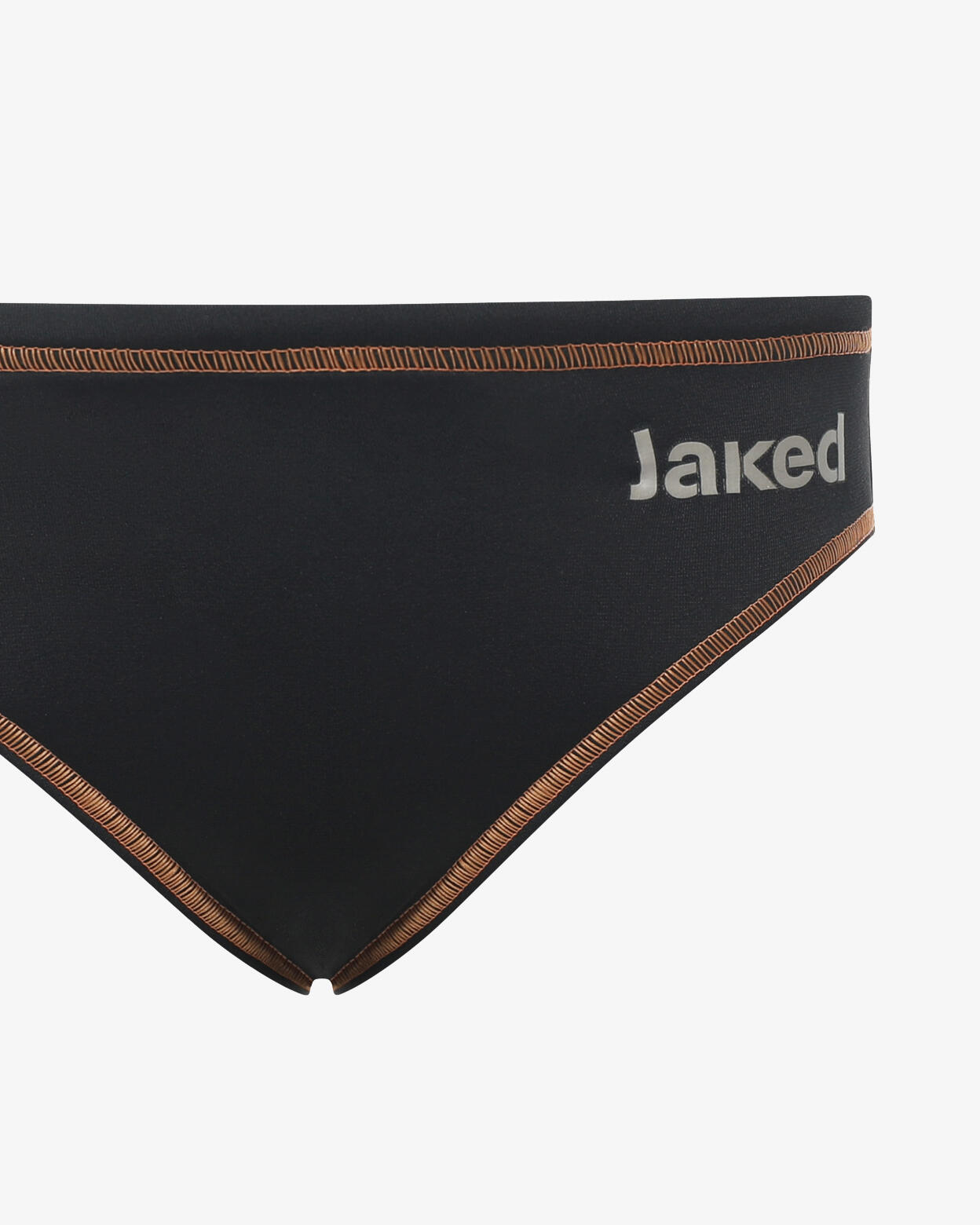 Maillot de baño sintético negro y naranja para niño 2/4