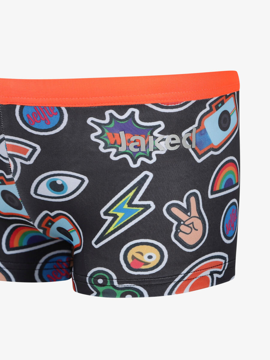 maillot de bain synthétique noir pour enfant 2/4