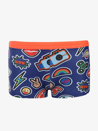 maillot de bain synthétique bleu pour enfant