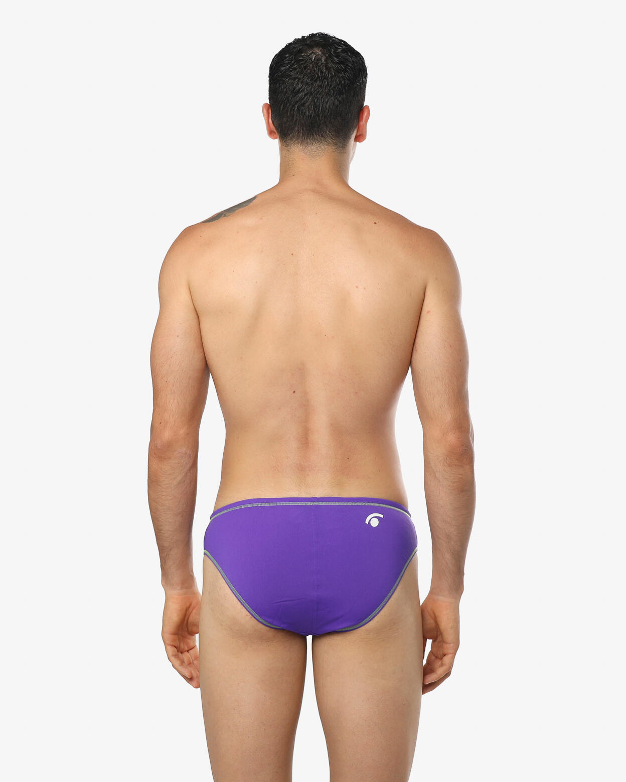 Maillot de bain synthétique violet et vert pour homme 2/5