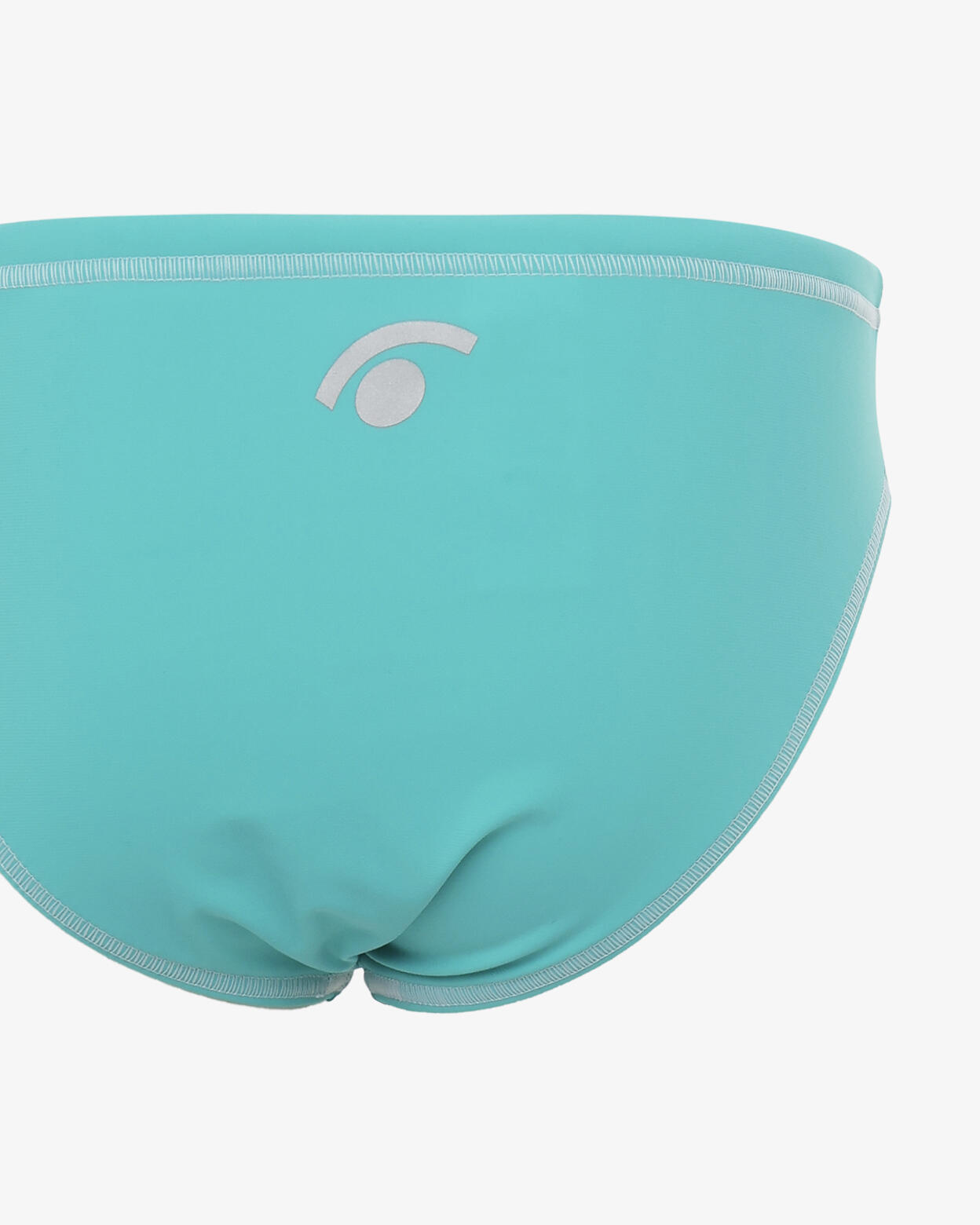 Bañador infantil color aguamarina en material sintético para natación. 4/4