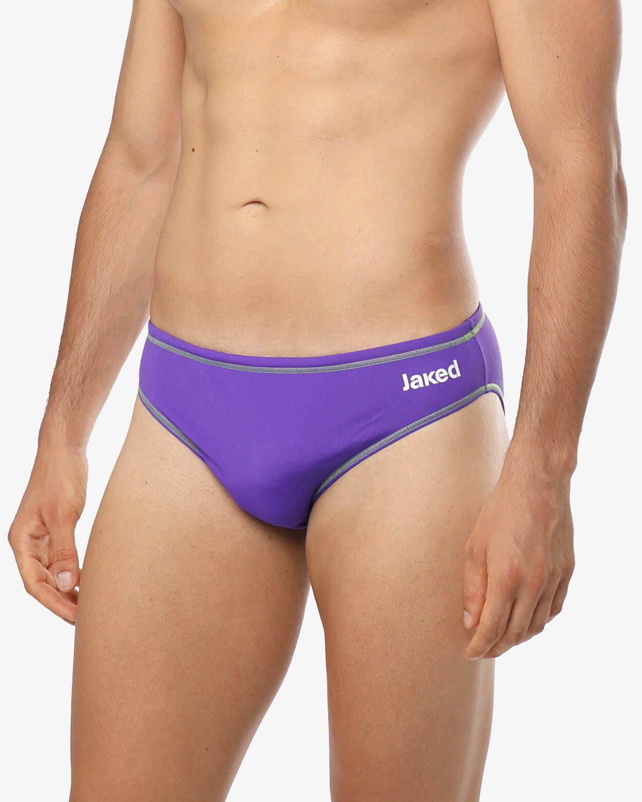 Maillot de bain synthétique violet et vert pour homme 3/5