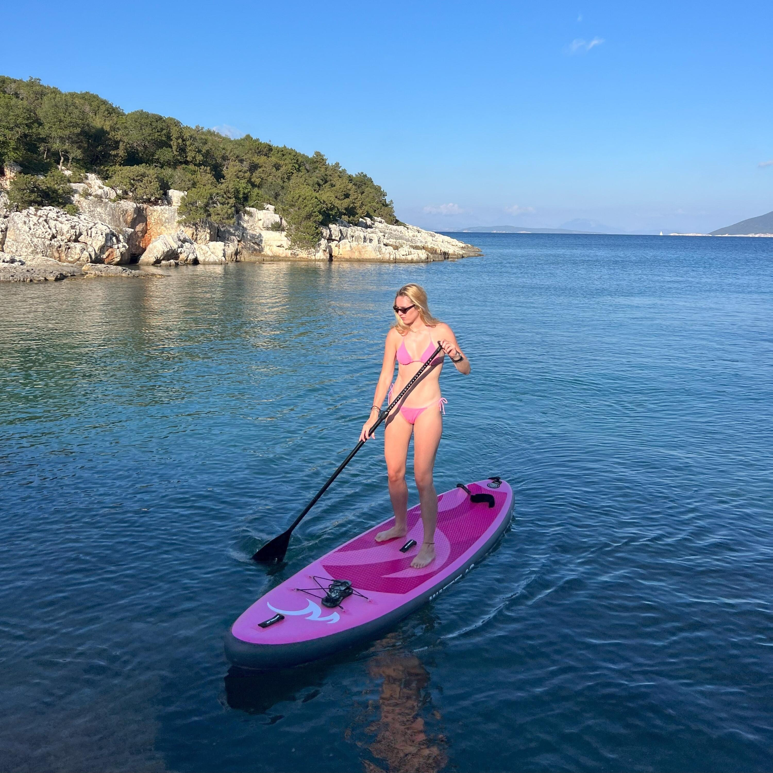 Premium kwaliteit opblaasbaar SUP Board - WATRFLAG Glide Pink 10'6"-Set-ALLROUND 2/7