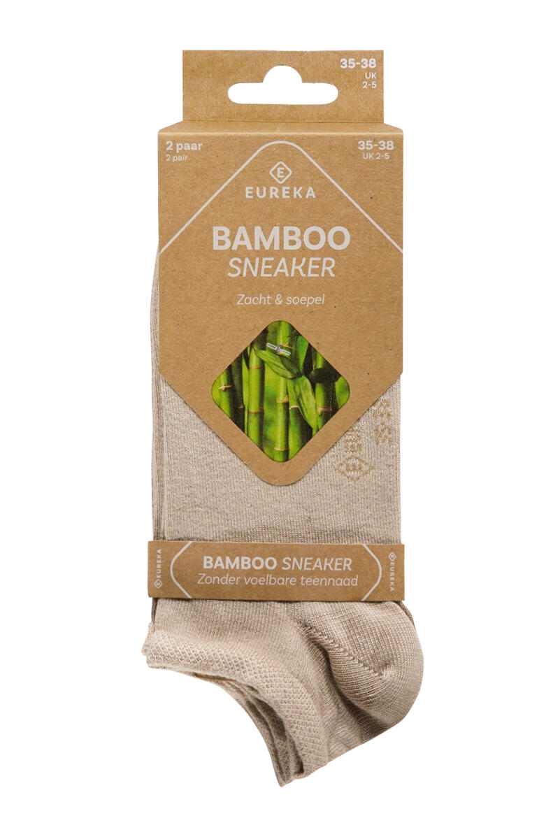 Bamboe sneakersokken van Eureka 12-pack 46/48 4/4