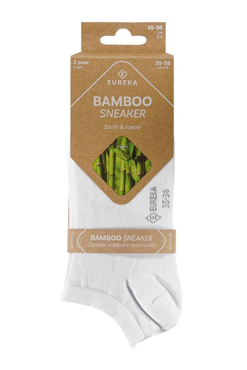 Bamboe sneakersokken van Eureka 12-pack 4/4