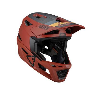 Casco MTB Gravity 4.0 integrale areato e certificato Downhill Arancione Uomo