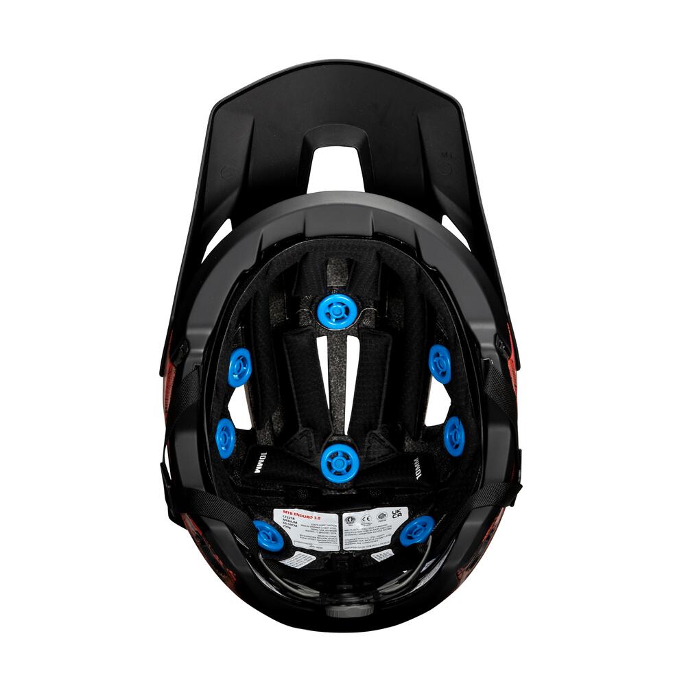 Veelzijdige MTB Enduro 3.0-helm met afneembare kinbescherming Bruin Heren 2/7