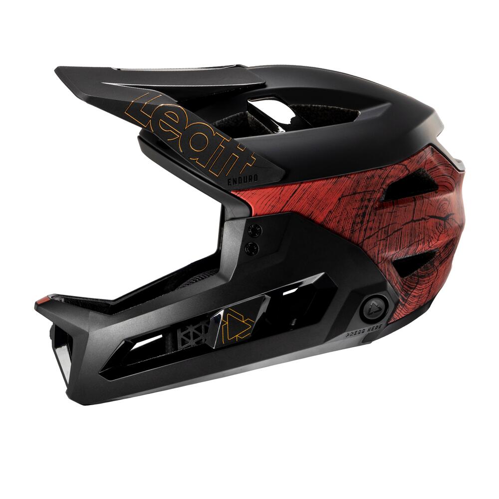 Veelzijdige MTB Enduro 3.0-helm met afneembare kinbescherming Bruin Heren 3/7