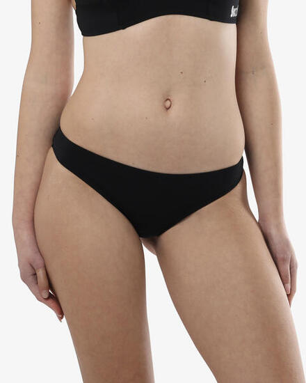 Slip de bain synthétique noir pour femme