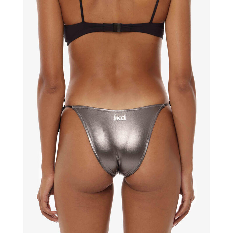 Slip de bain synthétique noir pour femme