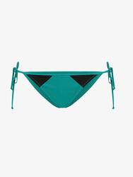 Bas de maillot de bain femme vert émeraude en matière synthétique