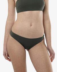 Bas de maillot de bain orange pour femme en matière synthétique pour la natation