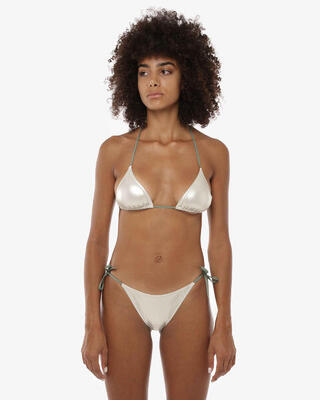 Dames salie badpak slip in synthetisch materiaal