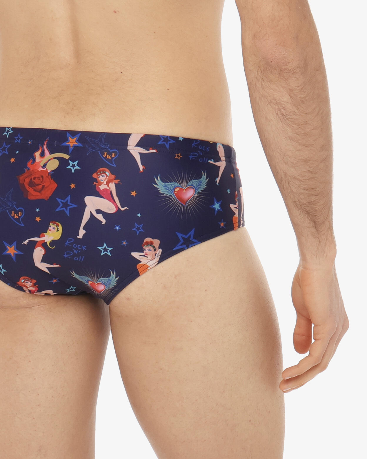 Braguita de bikini sintética azul para hombre 4/5