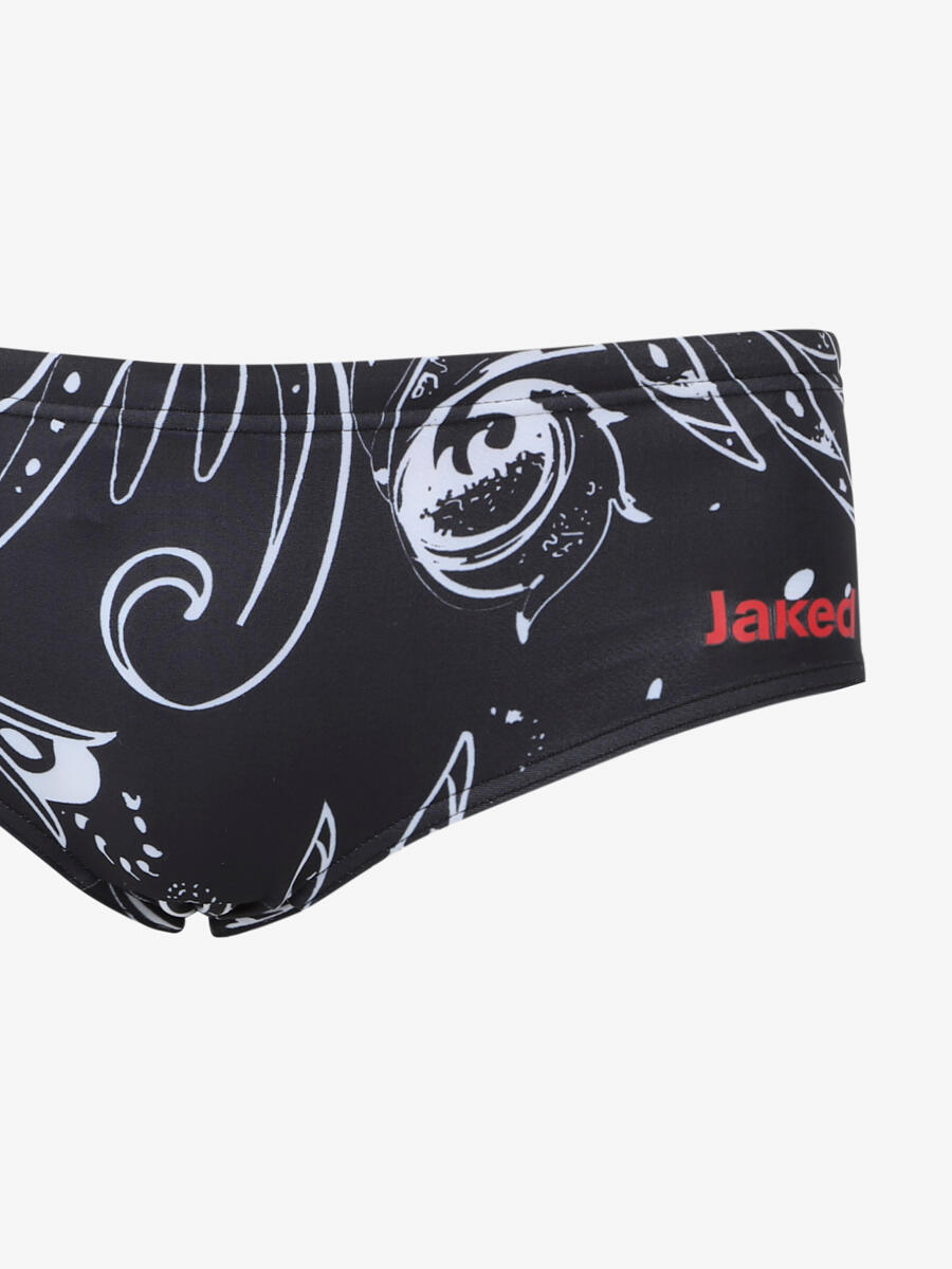 Maillot de baño sintético negro para hombre 2/4