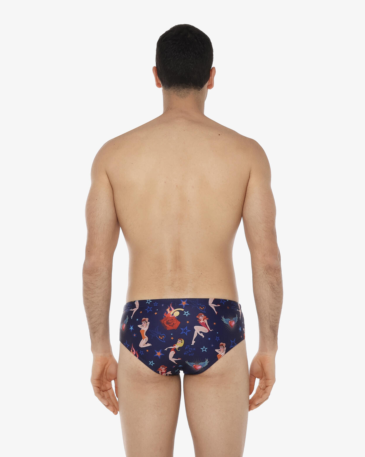 Braguita de bikini sintética azul para hombre 2/5