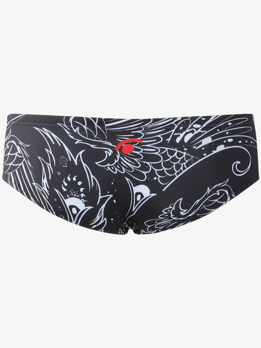 Maillot de baño sintético negro para hombre 4/4