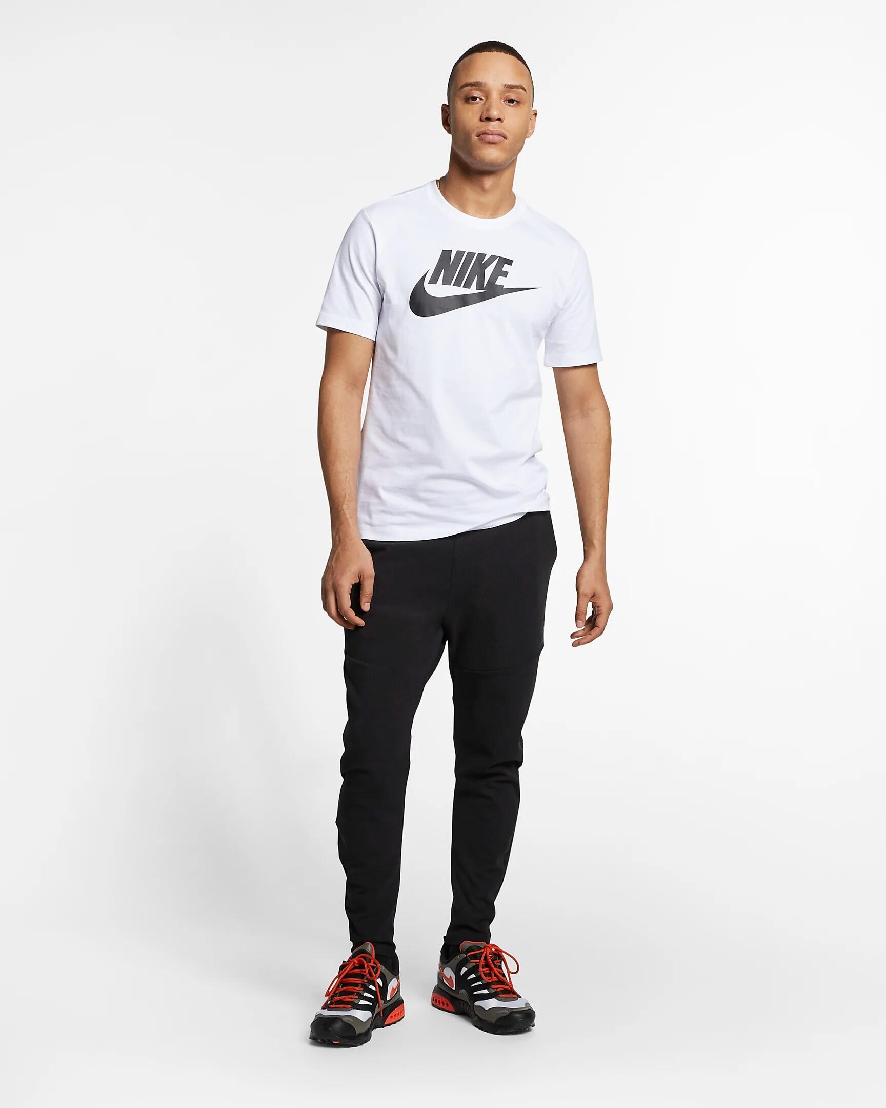 Camiseta de manga corta Nike Sportswear Icon Futura, Blanco, Hombre 6/6