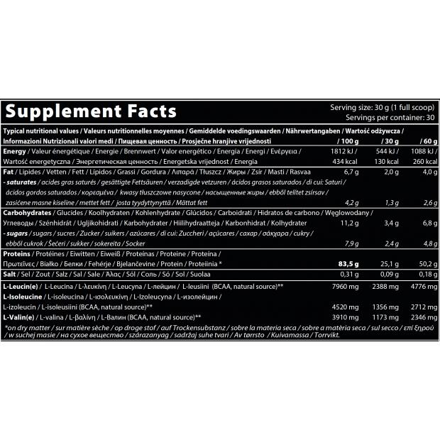 100% Whey Protein Isolate and Concentrate Blend Cookies & Cream QNT Prime Whey 9 4/5