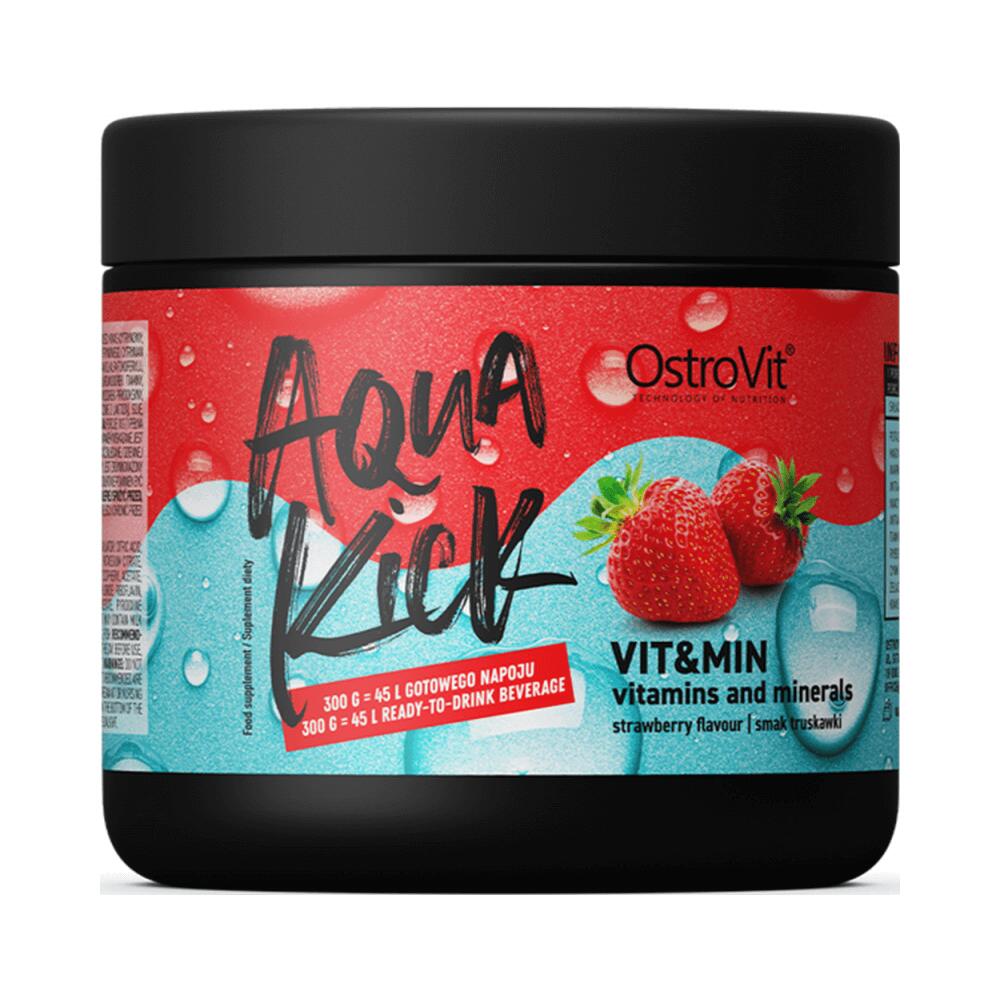 OstroVit Aqua Kick (300g) Vit&Min - Strawberry - Intra- & Post-Workout