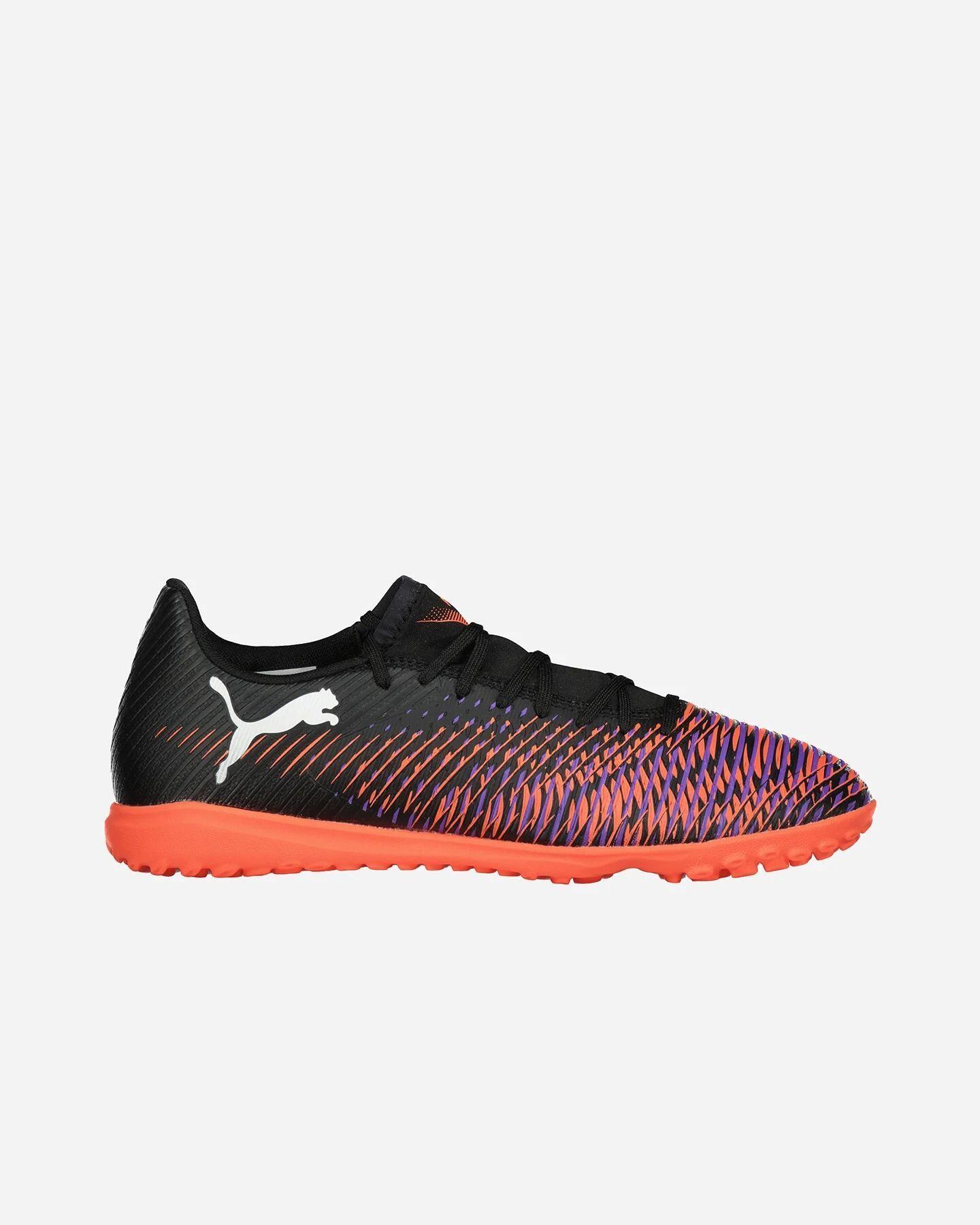 Scarpe da calcio uomo tf - erba sintetica puma nero-arancione
