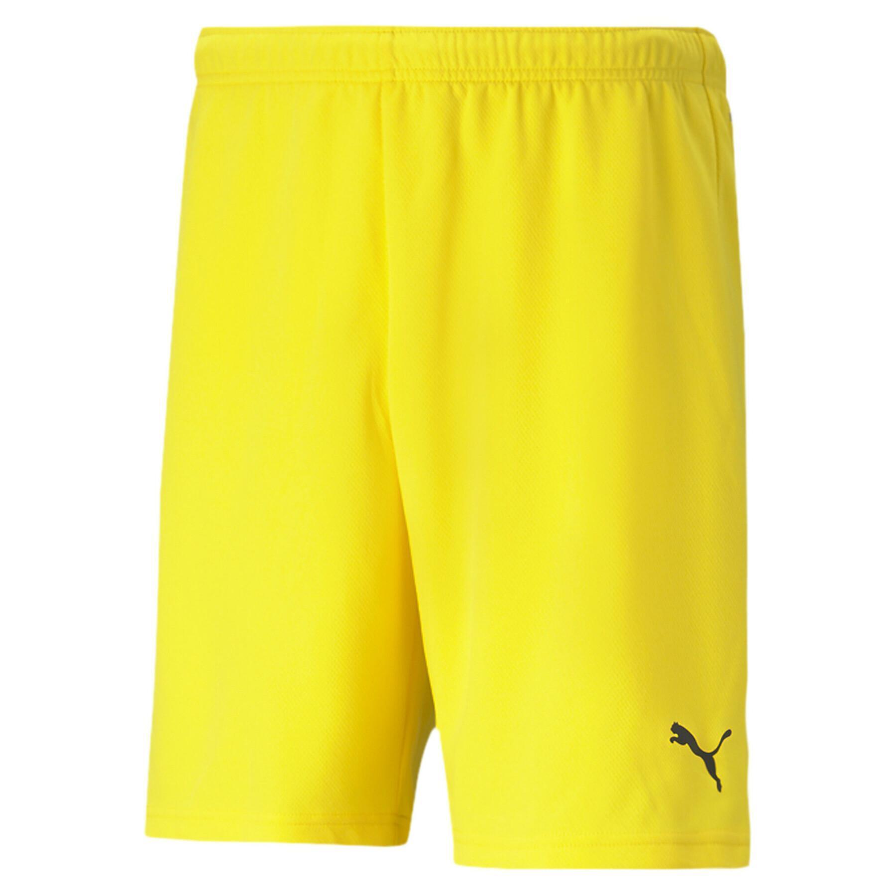PANTALONCINO da calcio uomo puma giallo 4/4