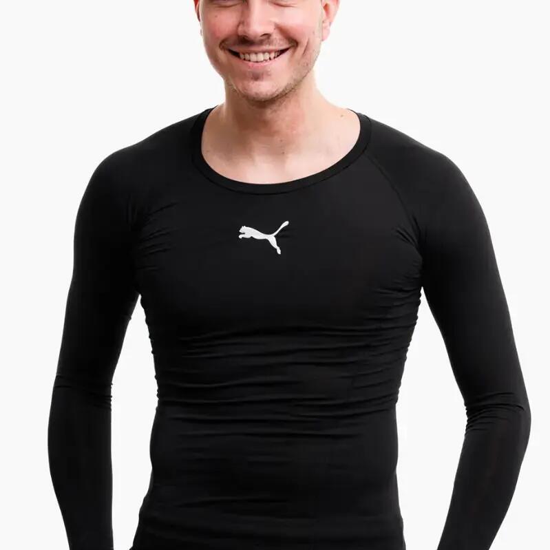 Puma Liga Mens Long Sleeve Baselayer Shirt Black - XXL