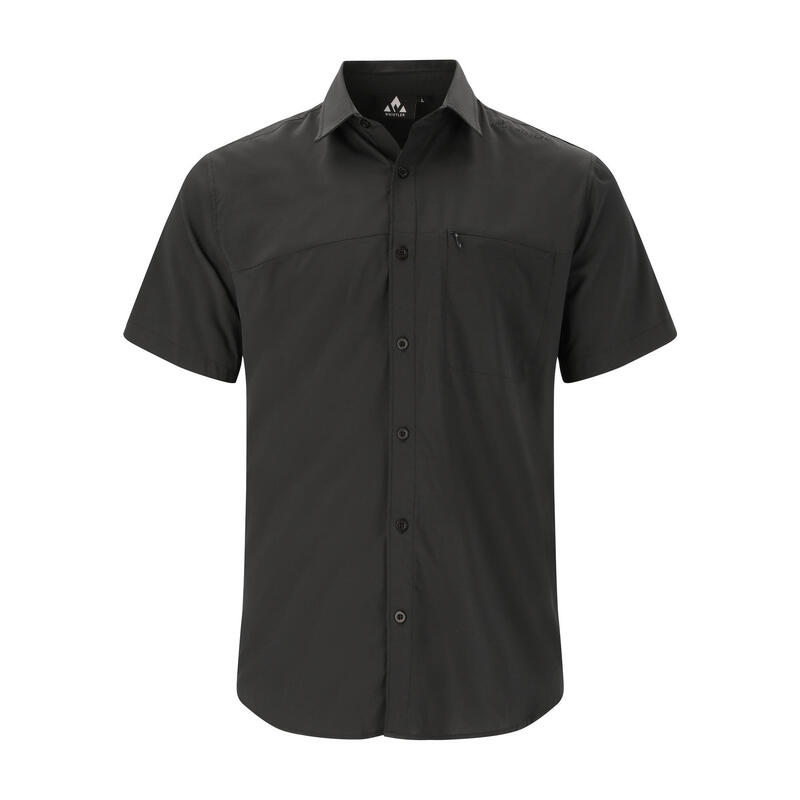 Funktionshemd Jeromy M Wandern/Outdoor/Trekking Unisex Black Atmungsaktiv