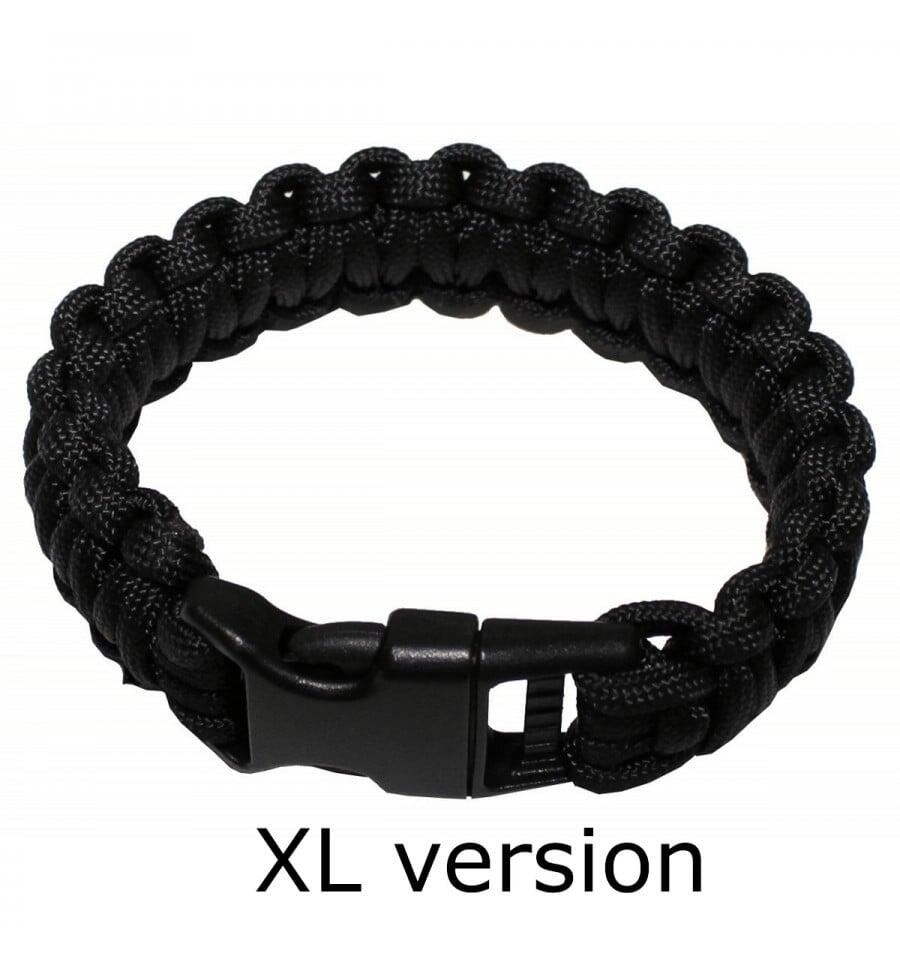 Bratara paracord XL neagra MFH