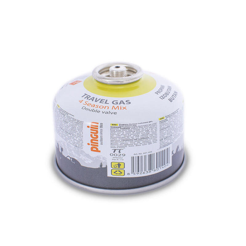 Butelie gaz 110 grame Pinguin Travel Gas, cu filet EN417