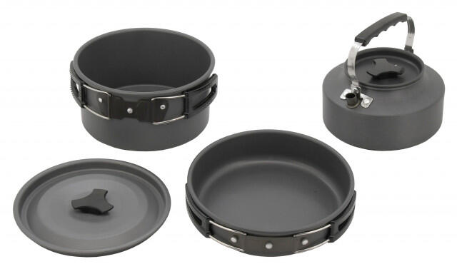 Set 3 vase de gatit camping Cattara