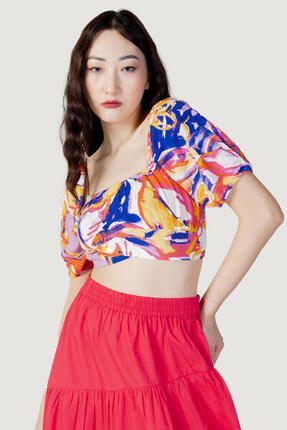 WOMEN'S Bandeau ONLNOVA LIFE S/S GEORGIA AOP PTM GELB