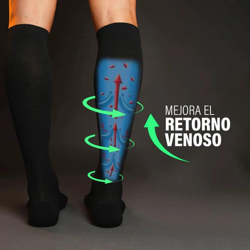 Calcetines Biomecánicos Confort Piernas Cansadas Negro 4/6